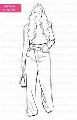 Black Girl coloring Pages black Woman Procreate  sketch template