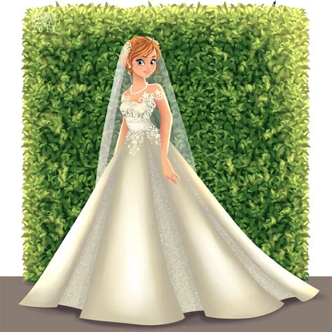 Anna Looks Elegant in a Ballgown-Style Wedding Dress | Disney ...