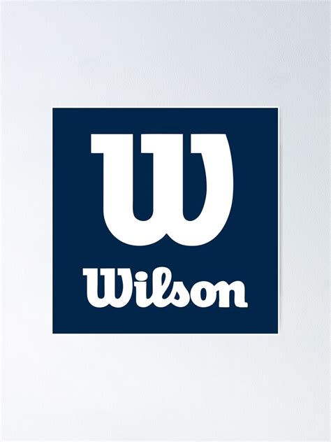 "Wilson Logo" Poster for Sale by giorgiodisel | Redbubble