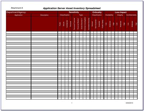 Asset Management Excel Sheet Template | prosecution2012