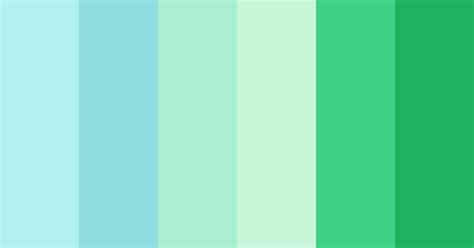 Pale Mint, Blue & Green Color Scheme » Blue » SchemeColor.com