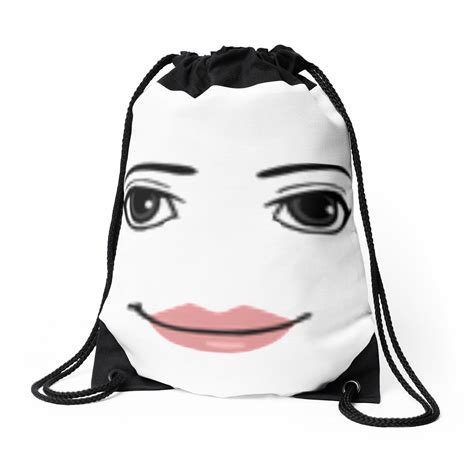 roblox woman face Drawstring Bag by MugPire | Woman face, Roblox funny ...