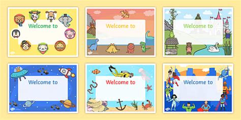 👉 Classroom Welcome Signs Printable - Primary Resources