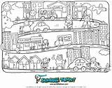 Our Town Coloring Page To Go With Crayon Kids Story  sketch template