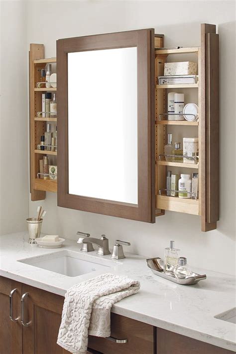 The Vanity Mirror Cabinet with Side pullouts is a bathroom storage innovation, assisting mor ...