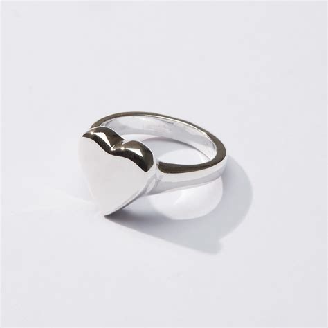 Skin and Bone | Silver heart ring