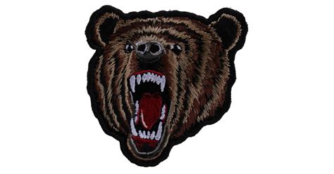 Iron On Bear Patch Small | Embroidered Patches by Ivamis Patches