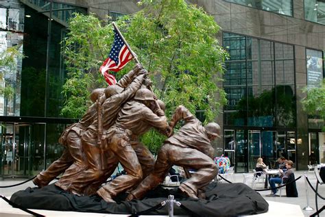 NYC ♥ NYC: Original Iwo Jima Monument at The 590 Madison Avenue Sculpture Garden