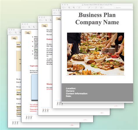 Catering Business Plan Template Sample Pages | Catering business plans, Catering business ...