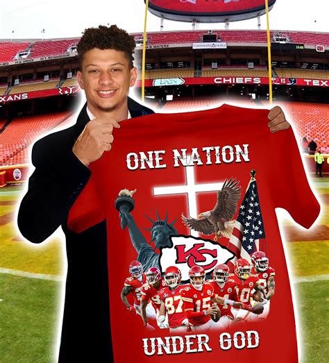 Kansas City Chiefs One Nation Under God T-shirt - Luxwoo.com