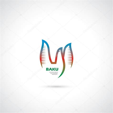 Baku symbol - flame towers — Stock Vector © I.Petrovic #75121111