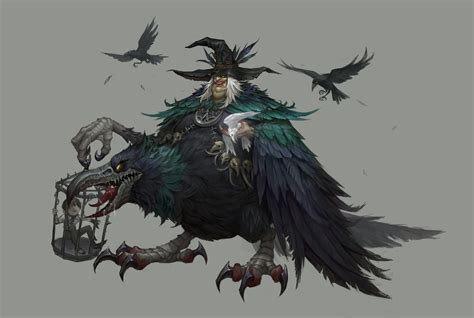 Crow Monster Fantasy Art - apple520514