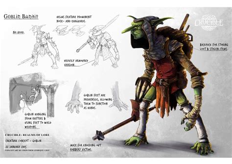 ArtStation - Goblin Concept, Crowther Lindeque Fantasy Garb, Fantasy Races, Monster Games, My ...