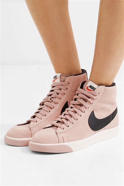 Nike Vintage Blazer Leather-Trimmed Suede High-Top Sneakers | Best Sneakers 2018 | POPSUGAR ...