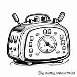 Alarm Clock Coloring Pages  Free & Printable sketch template