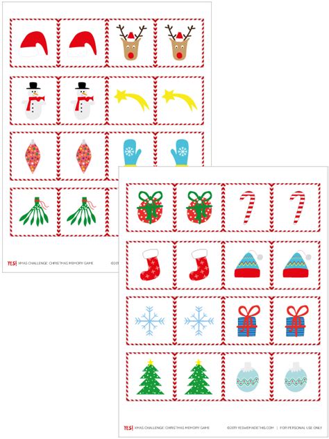 Printable Christmas Memory Game - YES! we made this