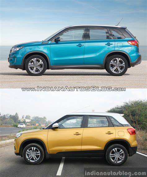 Suzuki Vitara vs Maruti Suzuki Vitara Brezza side