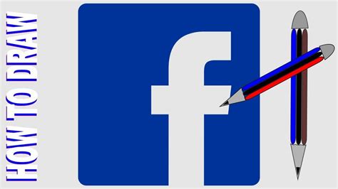 How to draw facebook logo - YouTube