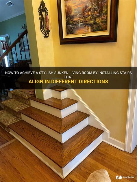 How To Achieve A Stylish Sunken Living Room By Installing Stairs That ...