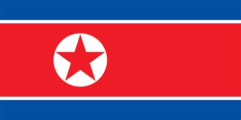 Nordkorea (Demokratischen Volksrepublik Korea) - Norkoreanische Fahne ...