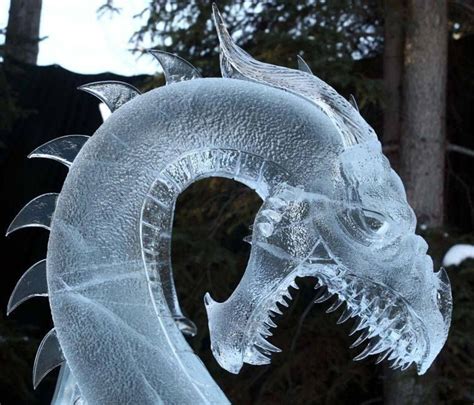 Ice Dragon | Ice art, Ice sculptures, Sculptures