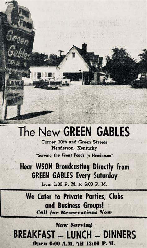 Green Gables Restaurant – Historic Henderson