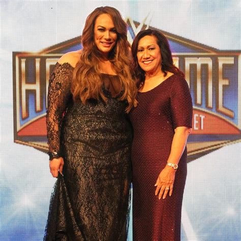 Savelina Fanene & Ata Johnson at WWE Hall of Fame Ceremony The Rock Dwayne Johnson, Dwayne The ...