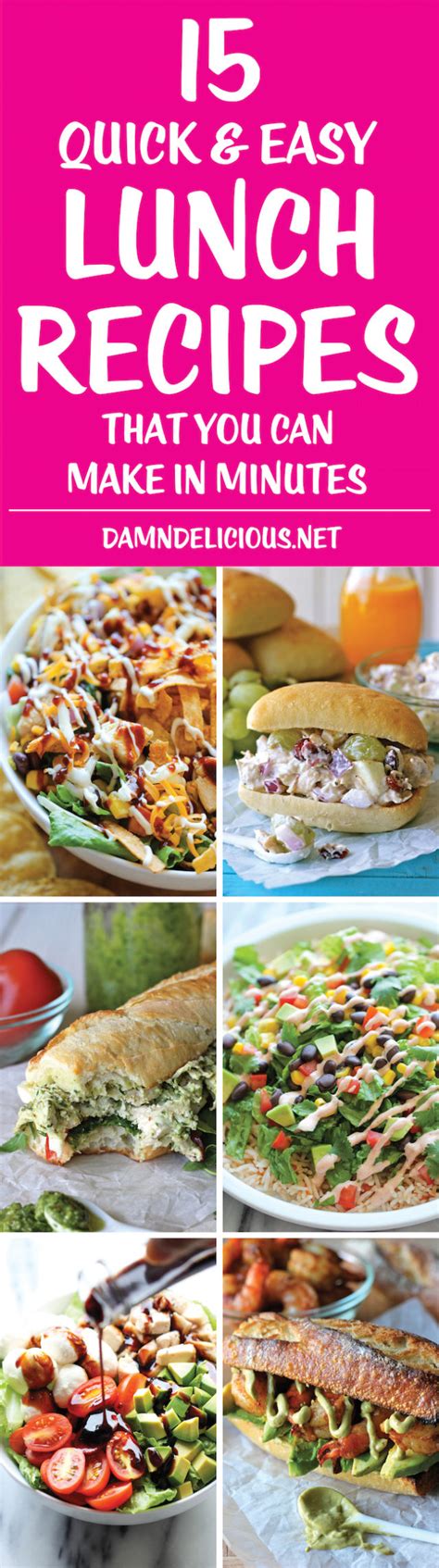 15 Quick and Easy Lunch Recipes - Damn Delicious