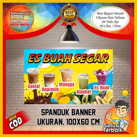 Jual SPANDUK BANNER ES BUAH SEGAR SPANDUK ES BUAH SEGAR BANER ES BUAH ...