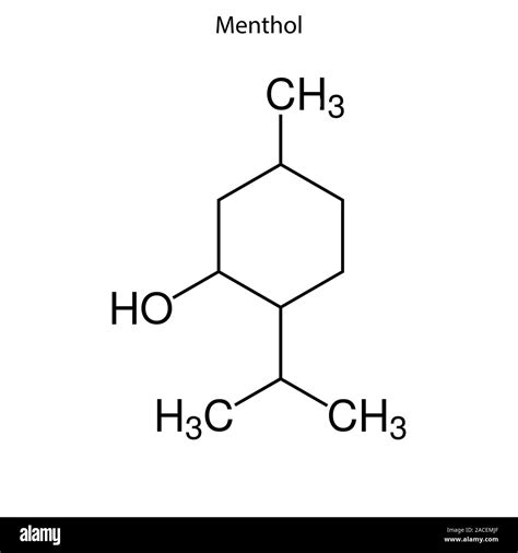 Skeletal formula of Menthol. Chemical molecule Stock Vector Image & Art ...