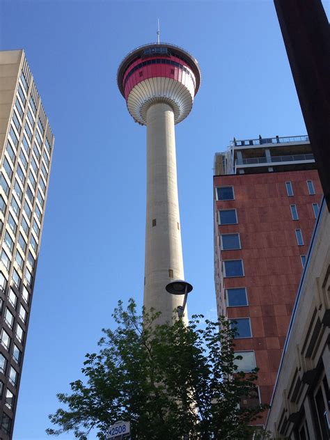 Calgary Tower Space Needle, Calgary, Cn Tower, Building, Places, Landmarks, Travel, Viajes ...