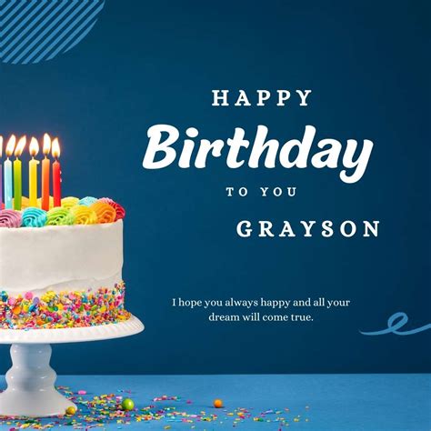 100+ HD Happy Birthday Grayson Cake Images And Shayari