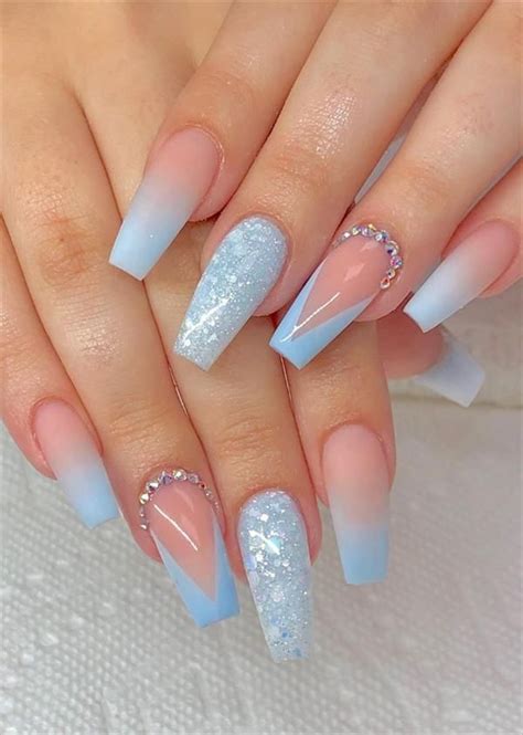 Baby Blue Acrylic Nails / 123 Stunning Ways To Wear Baby Blue Nails ...