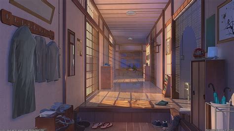 Anime Backgrounds Night House, inside the house anime HD wallpaper | Pxfuel