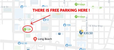 2024 Map of Free Parking in Long Beach - SpotAng