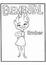 Ember Or Fire  Elemental Coloring Pages sketch template