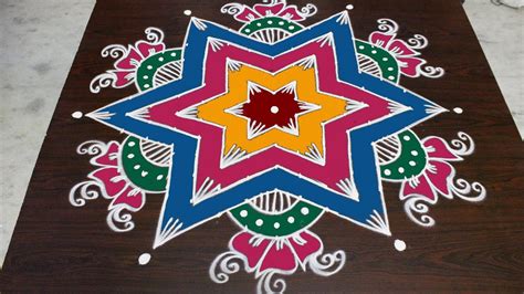 sankranthi muggulu designs with 13x7 dots || pongal kolam designs ...