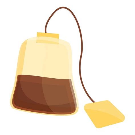 Tea bag icon, cartoon style 14383757 Vector Art at Vecteezy