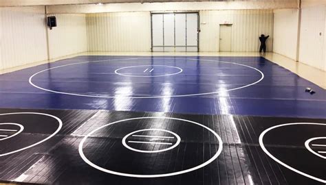 42' x 42' x 1 3/8" Roll-Up Wrestling Mat | AK Athletic Equipment