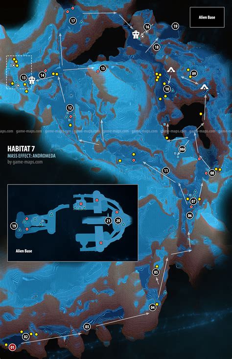 Habitat 7 Map - Planet in Mass Effect Andromeda | game-maps.com