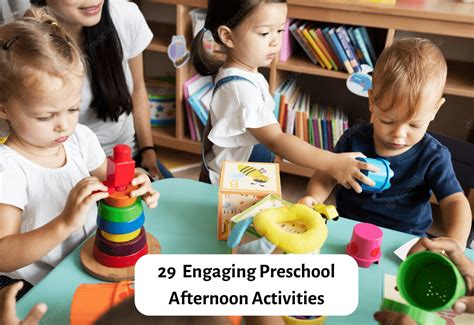 29 Preschool Afternoon Activities: Sensory Play, Crafts, Experiments ...