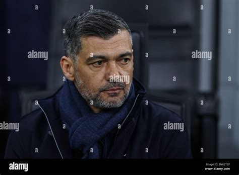 Sergio Conceicao Head Coach of FC Porto looks on during the UEFA ...