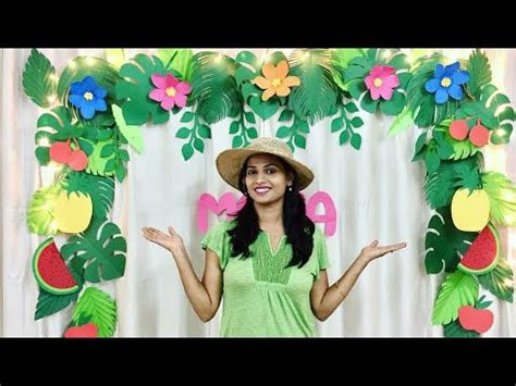 Easy Diy Tropical Theme Birthday Party Decoration | Hawaiian parties ...