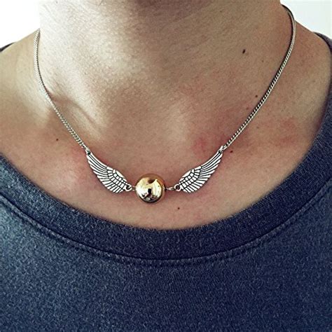 Buy Quidditch Snitch Necklace, Harry Potter Jewelry, Hogwarts, Quidditch, Magic Shool, Students ...