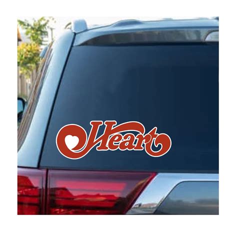 Heart Band Decal Sticker Full Color | Custom Made In the USA | Fast ...