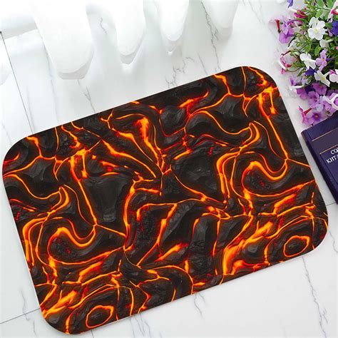 PKQWTM Lava Fire Home Decor Floor Mat Area Rug Doormat Size 15.7x23.6 ...