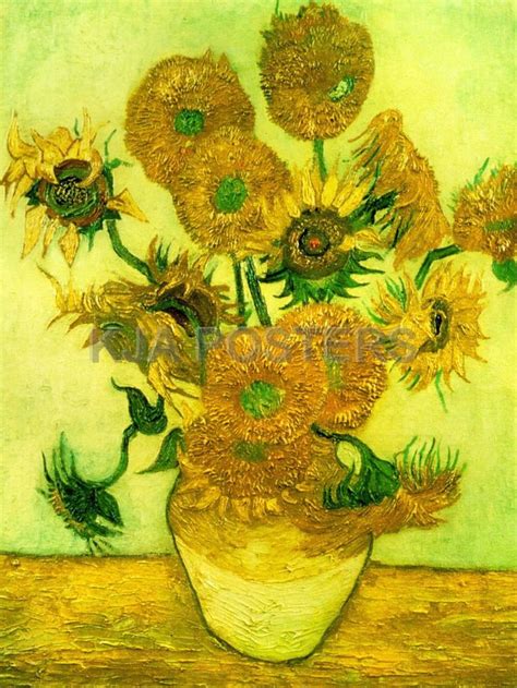 Vincent Van Gogh Sunflowers Yellow 1889 | Van gogh paintings, Van gogh ...