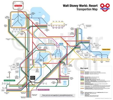 Walt Disney World Transportation Map : WaltDisneyWorld