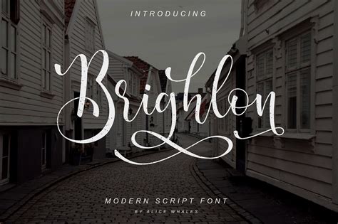 Brighlon - Modern Script Font By NendesKombet | TheHungryJPEG