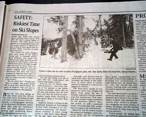 Sonny Bono killed skiing in 1998... - RareNewspapers.com